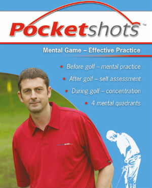 Light blue pocketshots Mental Game, Effective Practice front cover with Karl Morris.