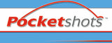 Light Blue Pocketshots Logo